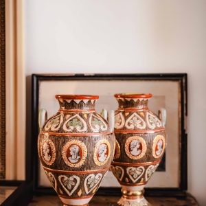 Paire vases Deruta, vers 1960