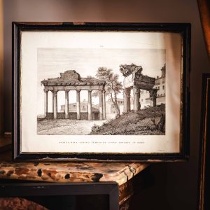 Resti dell'antico tempio di Giove Tonante a ROMA, 1845