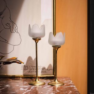 English Brass Candlesticks