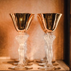 Bacchante Gilded Glasses - BAYEL 1970s